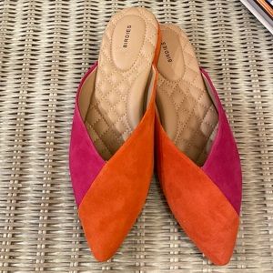 BIRDIES size 7.5 The Swan slides. Brand new. Never worn. Pink and orange.